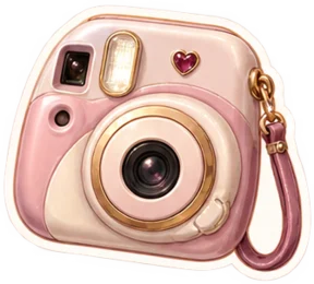Pegatina de Amalia: camara