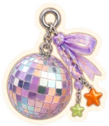 Pegatina de Camila: bola disco