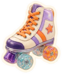 Pegatina de Camila: patin