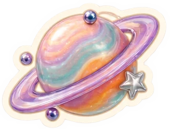 Pegatina de Camila: planeta