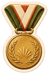 Pegatina de Isabela: medalla