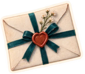 Pegatina de Melisa: carta