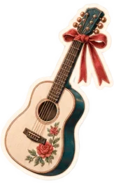 Pegatina de Melisa: guitarra
