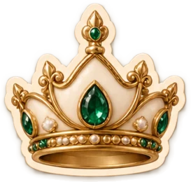 Pegatina de Sofía: corona