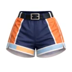 Short Camila deportivo azul naranja estilo oficial ONIKIX