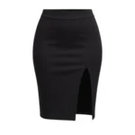 Falda Sofía negra elegante estilo oficial ONIKIX